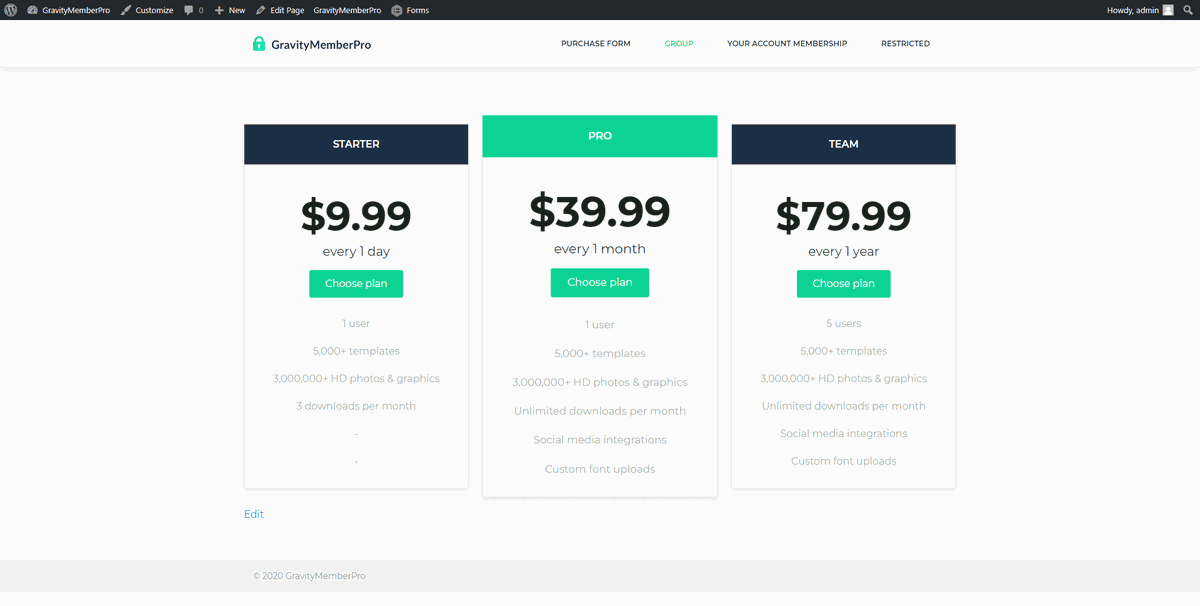 Membresía con WordPress, Gravity Forms, Elementor e imaginación